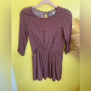 Ikks Red and Black Patterned Top